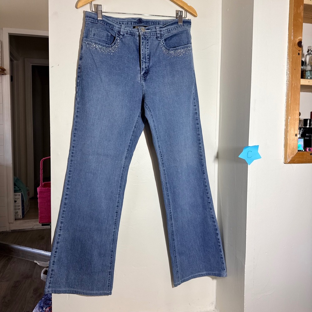 Y2k Christine Alexander Swarovski Jeans Size 8